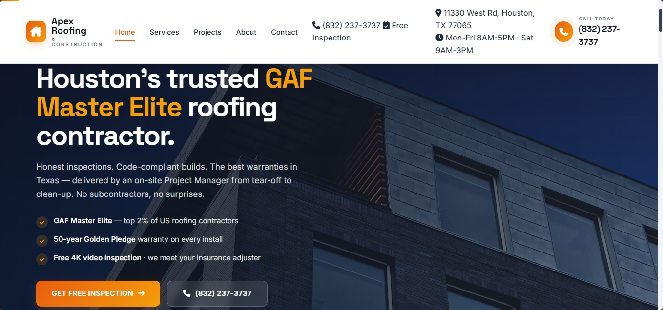 Vanguard Plumbing & Co. Website Screenshot